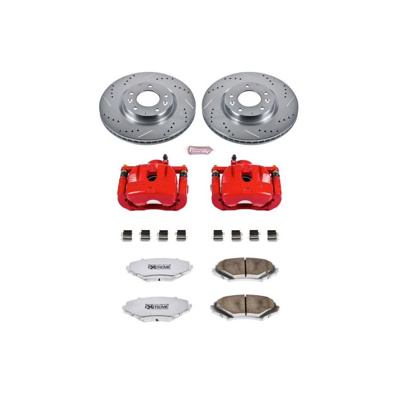 Power Stop 04-08 Mazda RX-8 Front Z26 Street Warrior Brake Kit w/Calipers PowerStop