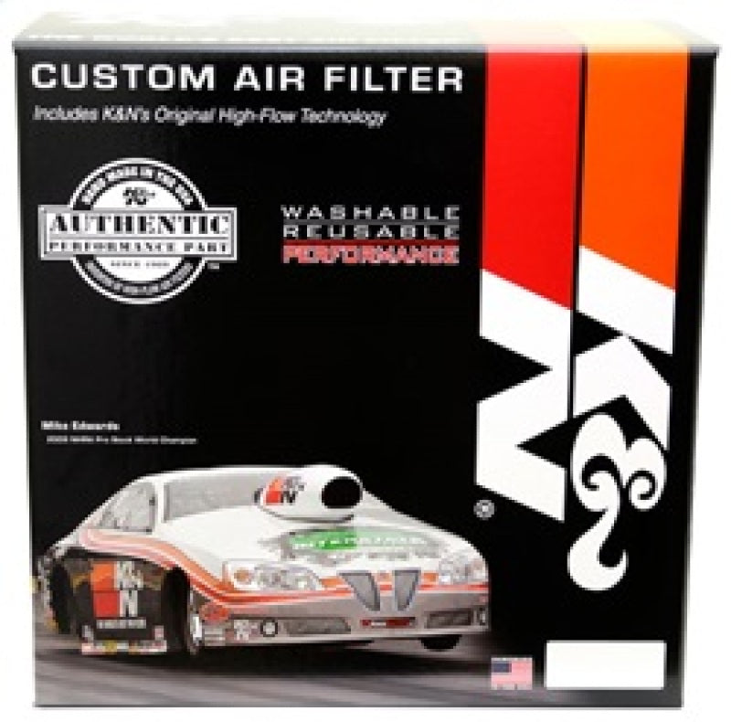 K&N 14in Red Custom Air Cleaner Assembly - 5.125in ID x 14in OD x 3.87in H K&N Engineering