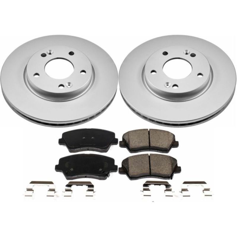 Power Stop 16-17 Hyundai Veloster Front Z17 Evolution Geomet Coated Brake Kit PowerStop