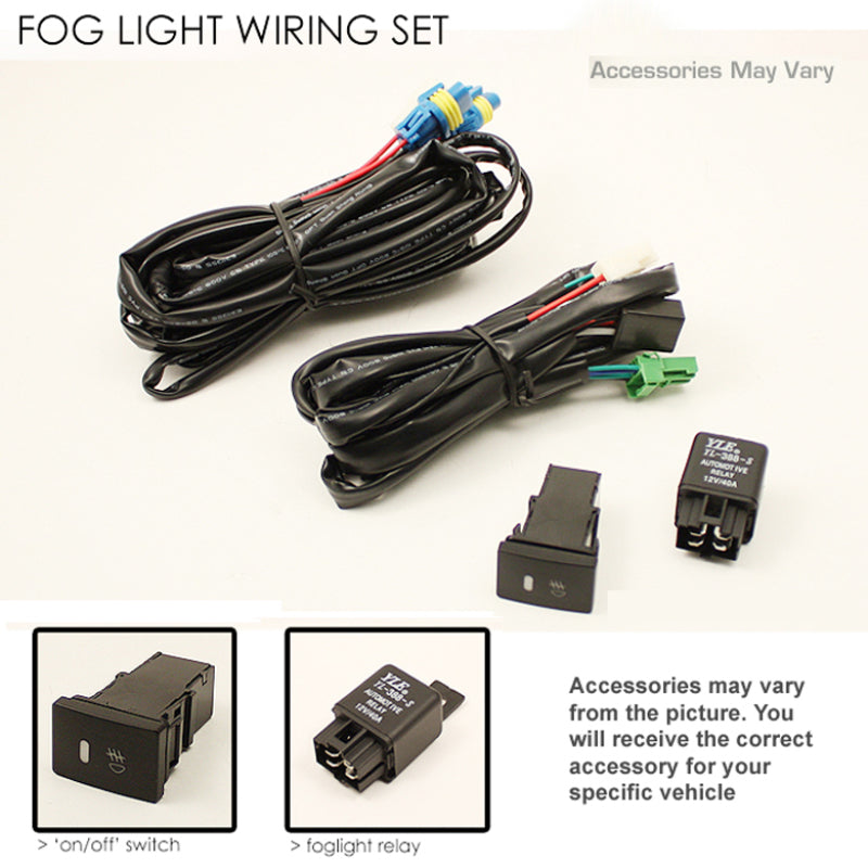 Spyder Mazda 3 2.5L 2010-2011 (excluding Speed3 Models)OEM Fog Lights w/Switch Clear FL-MM32010-C SPYDER