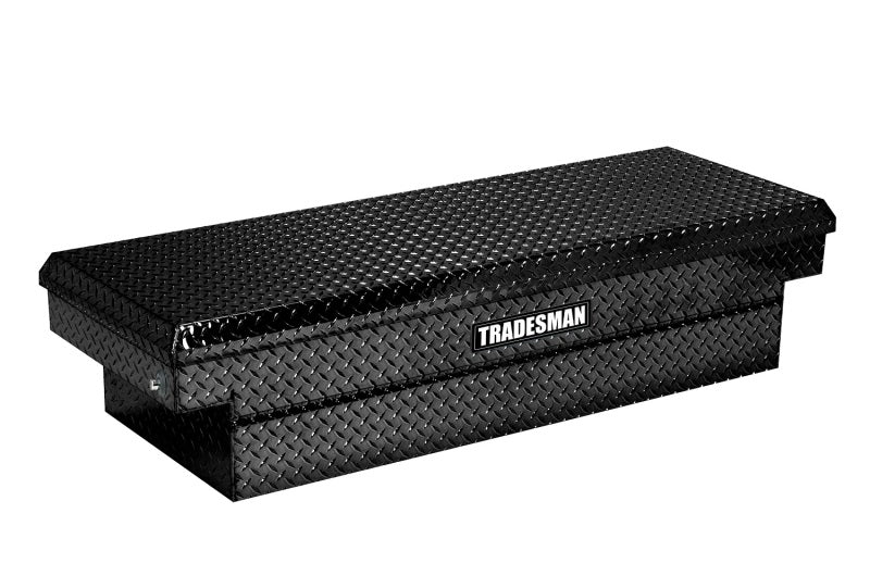 Tradesman Aluminum Single Lid HD 28 Cross Bed Truck Tool Box Deep Well (72in.) - Black Tradesman