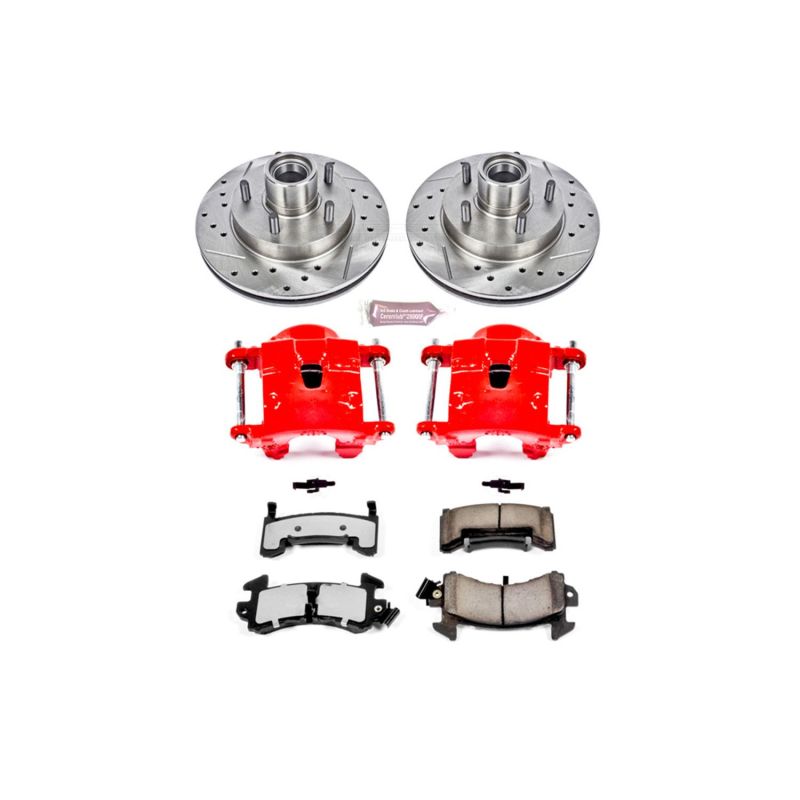 Power Stop 95-97 Chevrolet Blazer Front Z36 Truck & Tow Brake Kit w/Calipers PowerStop