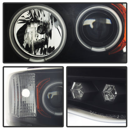 Spyder Dodge Ram 1500 02-05 03-05 Projector Headlights CCFL Halo LED Blk Smke PRO-YD-DR02-CCFL-BSM SPYDER