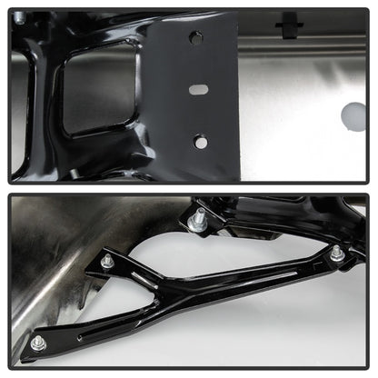 xTune 09-18 Dodge Ram 1500 w/Parking Sensor OEM Style Steel Rear Bumper - Chrome RB-DR09-SET-WS-C SPYDER