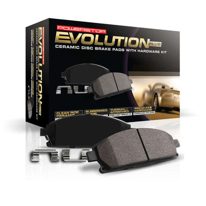 Power Stop 02-03 Mini Cooper Rear Z17 Evo Ceramic Brake Pad w/Hardware PowerStop