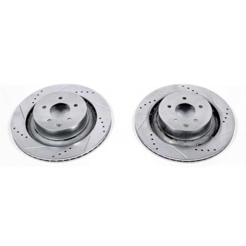 Power Stop 08-13 Infiniti G37 Rear Evolution Drilled & Slotted Rotors - Pair PowerStop