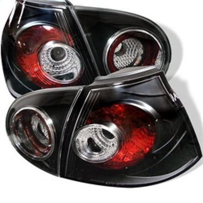 Spyder Volkswagen Golf V 06-09 Euro Style Tail Lights Black ALT-YD-VG03-BK SPYDER