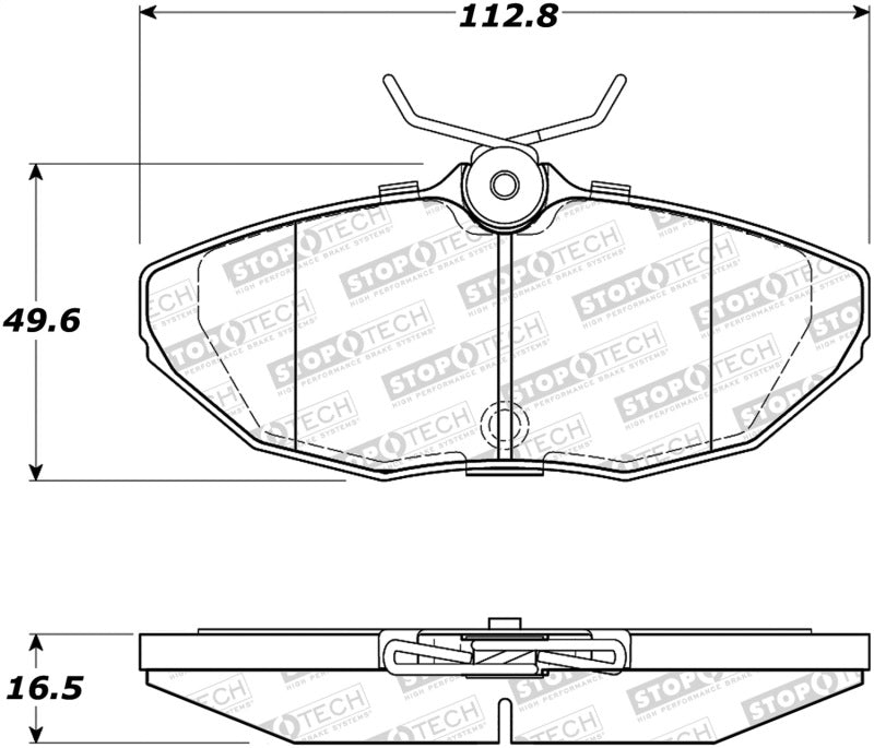 StopTech Premium Ceramic Brake Pads - 308.09440 Stoptech