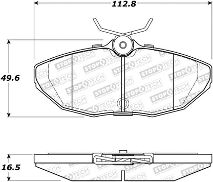 StopTech Premium Ceramic Brake Pads - 308.09440 Stoptech