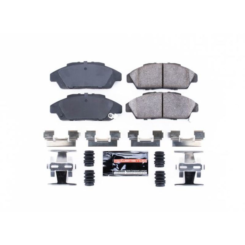 Power Stop 90-93 Honda Accord Front Z23 Evolution Sport Brake Pads w/Hardware PowerStop