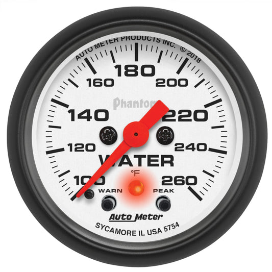Autometer Chrono 2-1/16in 100-260 Degree Temperature Stepper Motor - Phantom 5754