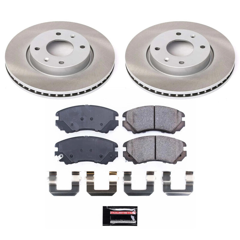 Power Stop 02-06 Kia Optima Front Semi-Coated Rotor Kit PowerStop