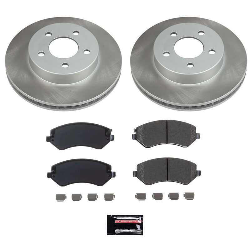 Power Stop 02-07 Jeep Liberty Front Semi-Coated Rotor Kit PowerStop