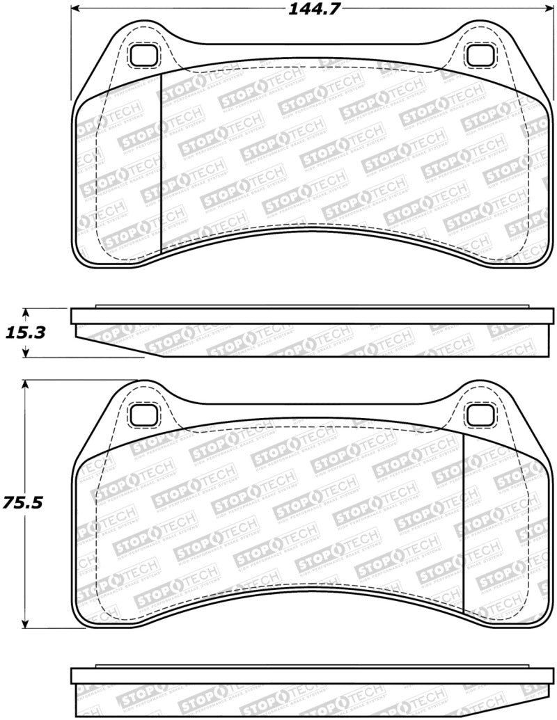 StopTech Premium Ceramic Brake Pads - 308.09380 Stoptech