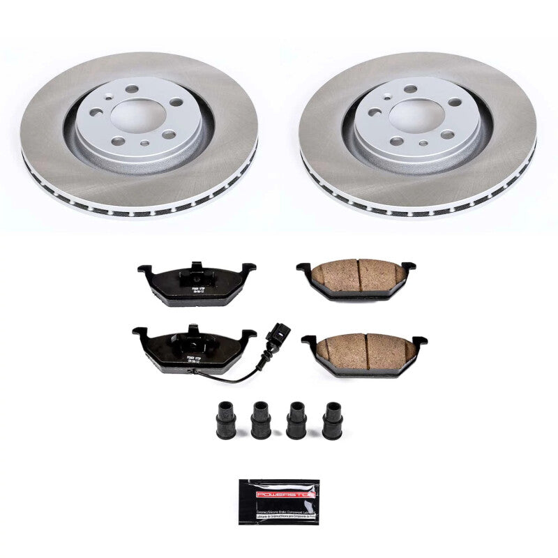 Power Stop 99-05 Volkswagen Jetta Front Semi-Coated Rotor Kit PowerStop
