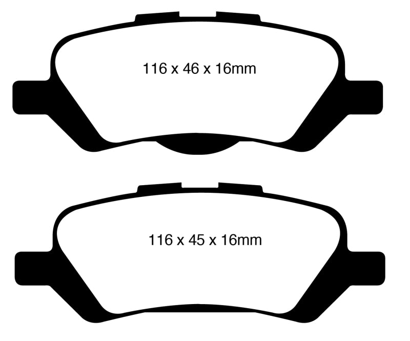 EBC YellowStuff Rear Brake Pads - DP41852R