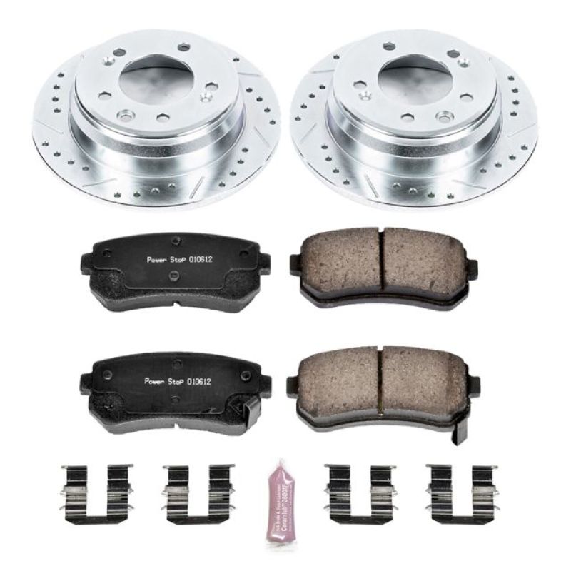 Power Stop 09-12 Hyundai Elantra Rear Z23 Evolution Sport Brake Kit PowerStop