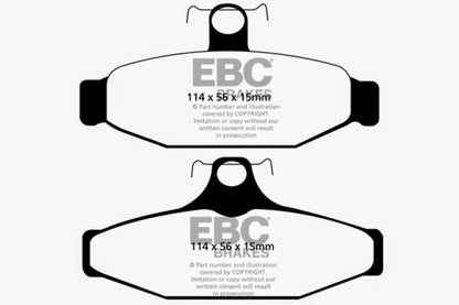 EBC YellowStuff Rear Brake Pads - DP41165R EBC