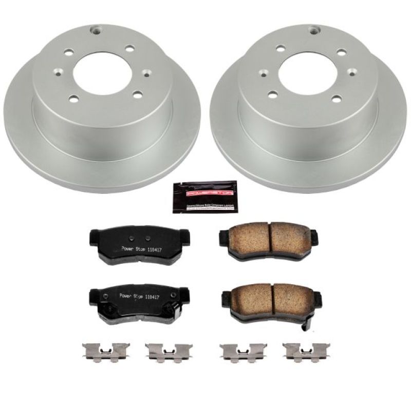 Power Stop 99-05 Hyundai Sonata Rear Z17 Evolution Geomet Coated Brake Kit PowerStop