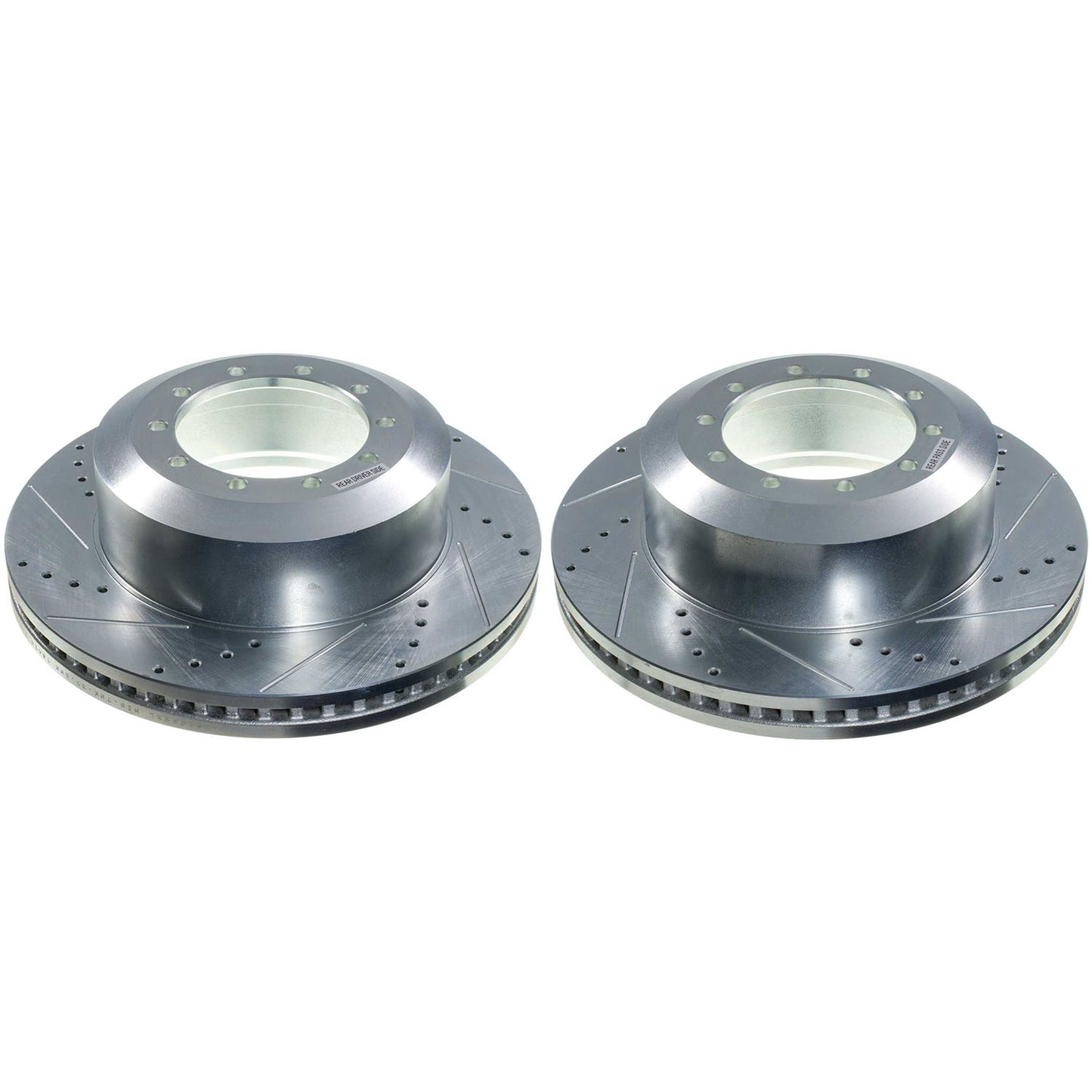 Power Stop 2026 Ford F-550 Super Duty Rear Drilled & Slotted Rotor - Pair