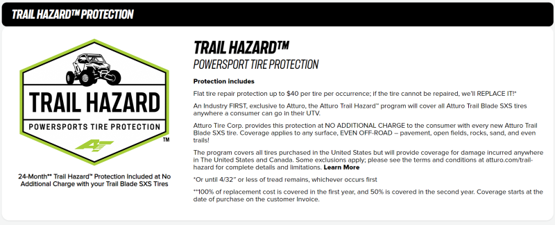 Atturo Trail Blade BOSS SxS Tire - 32x10R15 78N SXBO-U1LV5ATA