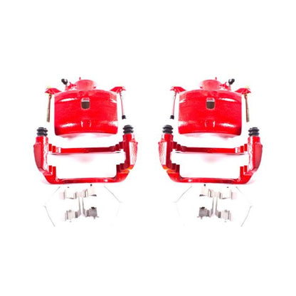 Power Stop 02-04 Honda CR-V Front Red Calipers w/Brackets - Pair PowerStop
