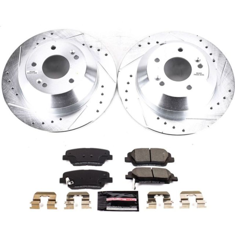 Power Stop 2019 Hyundai Santa Fe XL Rear Z23 Evolution Sport Brake Kit PowerStop