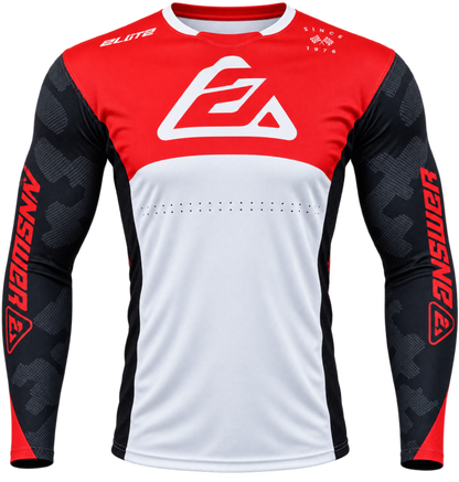 Answer  Elite Camo Jersey Red/White/Black - XL