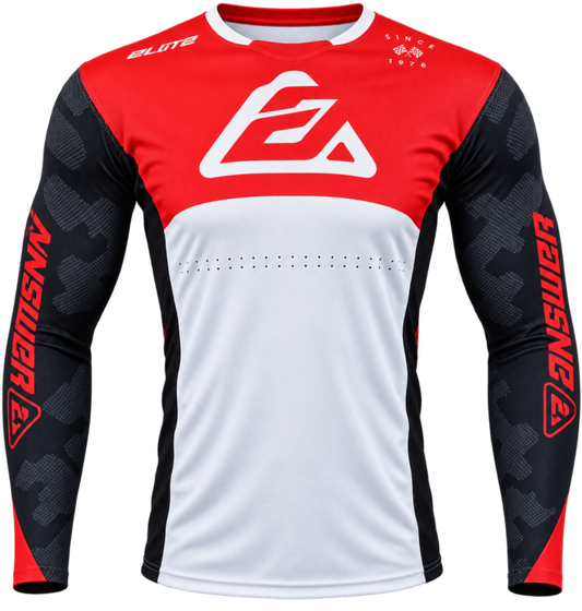 Answer  Elite Camo Jersey Red/White/Black Youth - Small