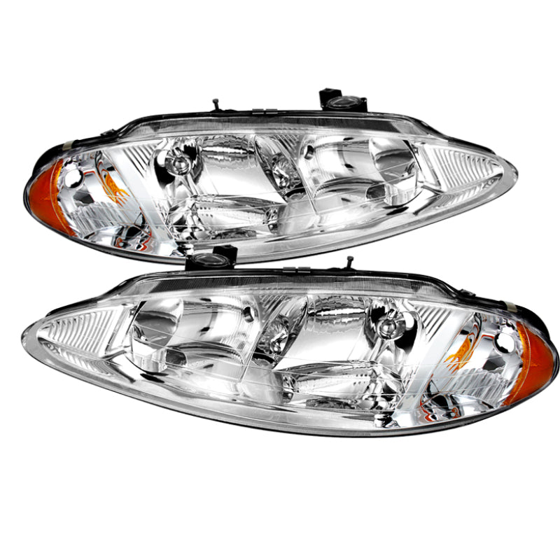 Xtune Dodge Intrepid 98-04 Crystal Headlights Chrome HD-JH-DIN98-AM-C SPYDER