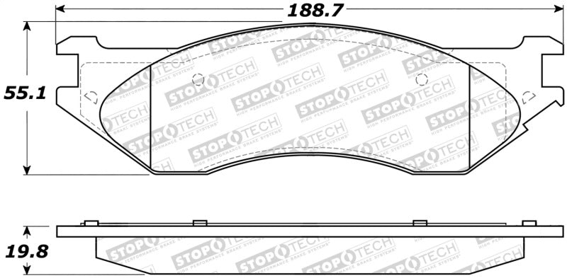 StopTech Premium Ceramic Brake Pads - 308.07021