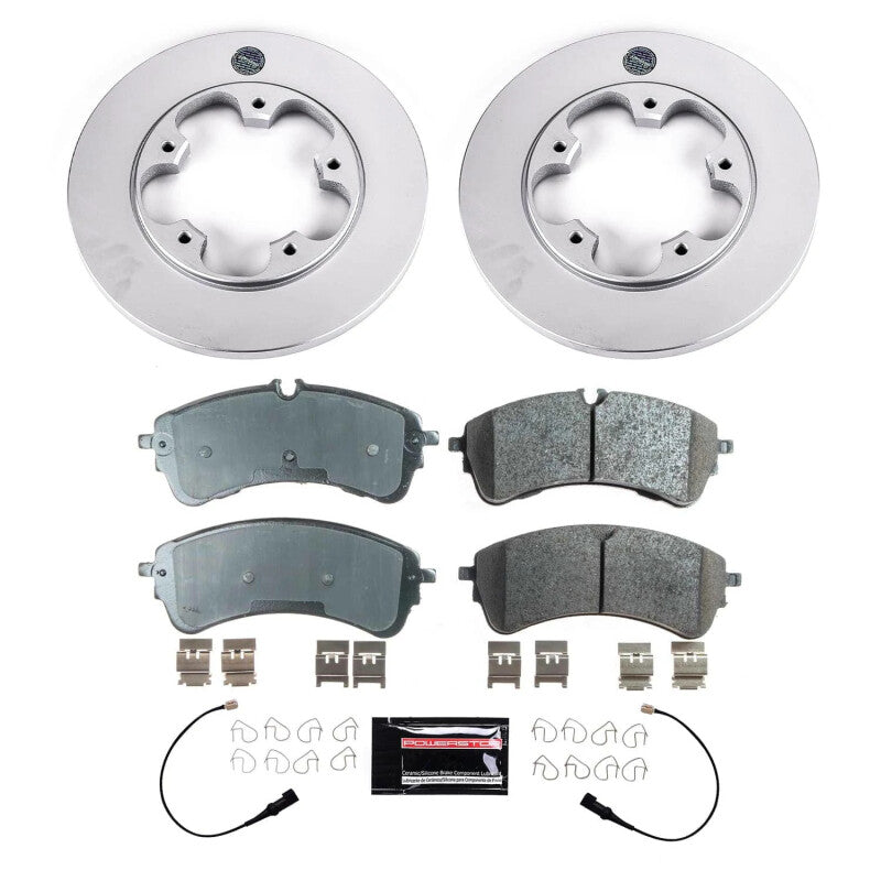 Power Stop 2021 Ford Transit-350 Rear Z17 Coated Brake Kit PowerStop