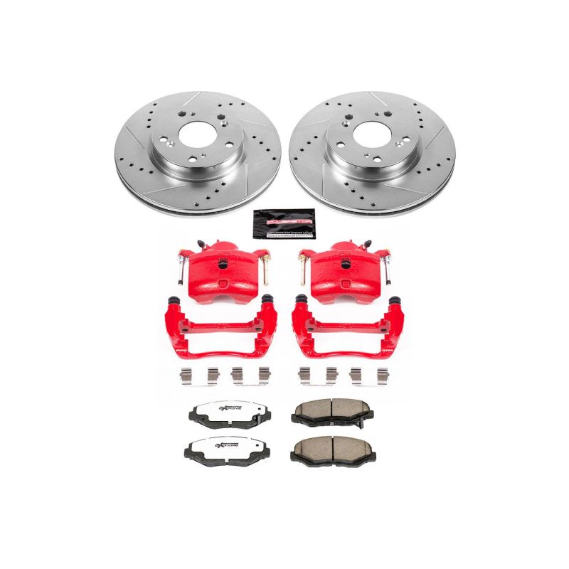 Power Stop 2013 Acura ILX Front Z26 Street Warrior Brake Kit w/Calipers PowerStop