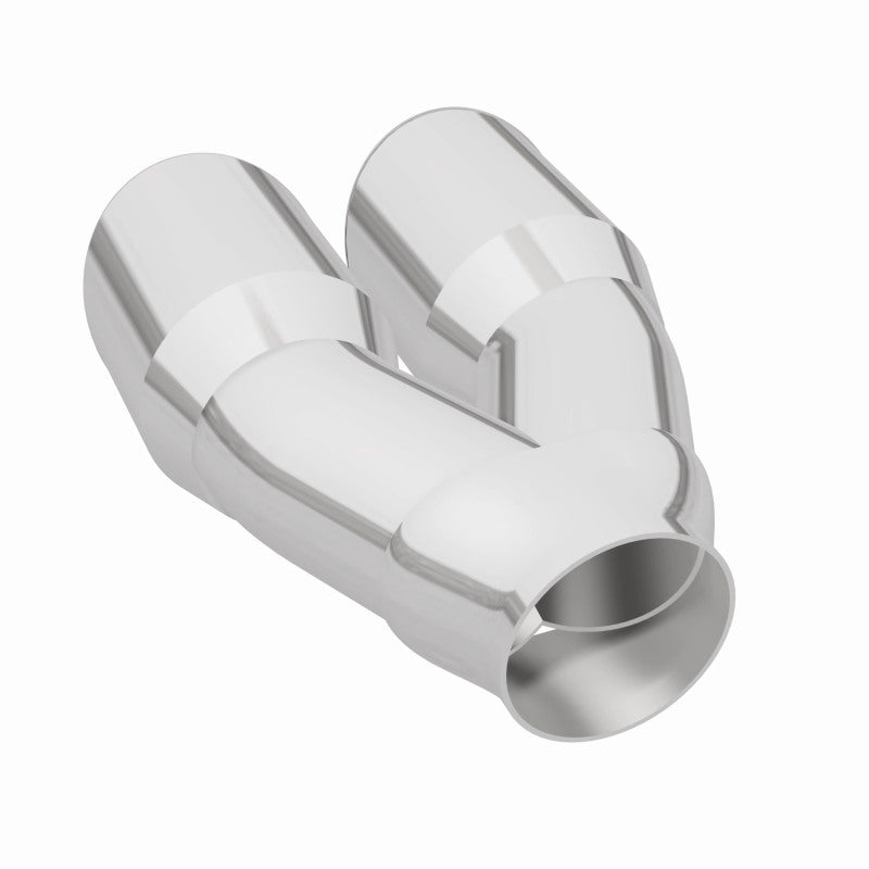 MagnaFlow Double Wall 3in Dual Round Polished Tip 2.25in Inlet Magnaflow