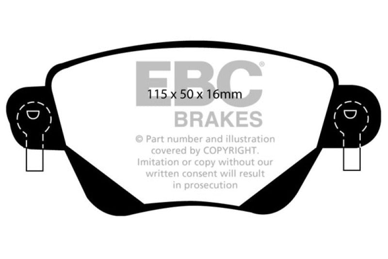 EBC YellowStuff Rear Brake Pads - DP41350R