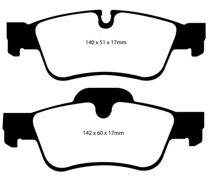 EBC YellowStuff Rear Brake Pads - DP41593R EBC