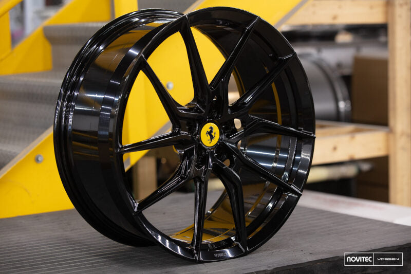 Vossen x Novitec NF8 21x9 ET:35 Gloss Black Ferrari 488 / F8 Front Wheel