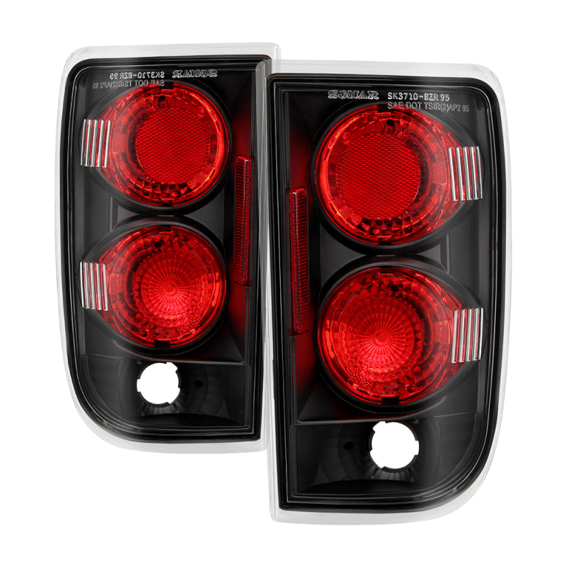 Spyder Chevy Blazer 95-05/Oldsmobile Bravada 96-01 Euro Tail Lights Blk ALT-YD-CB95-BK SPYDER