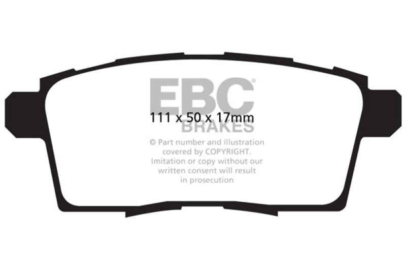 EBC YellowStuff Rear Brake Pads - DP41795R EBC