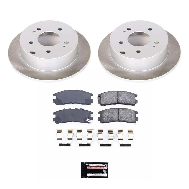 Power Stop 04-12 Mitsubishi Galant Rear Semi-Coated Rotor Kit PowerStop