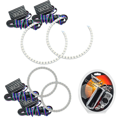 Oracle Mercedes Benz C-Class 08-11 Halo Kit - ColorSHIFT ORACLE Lighting