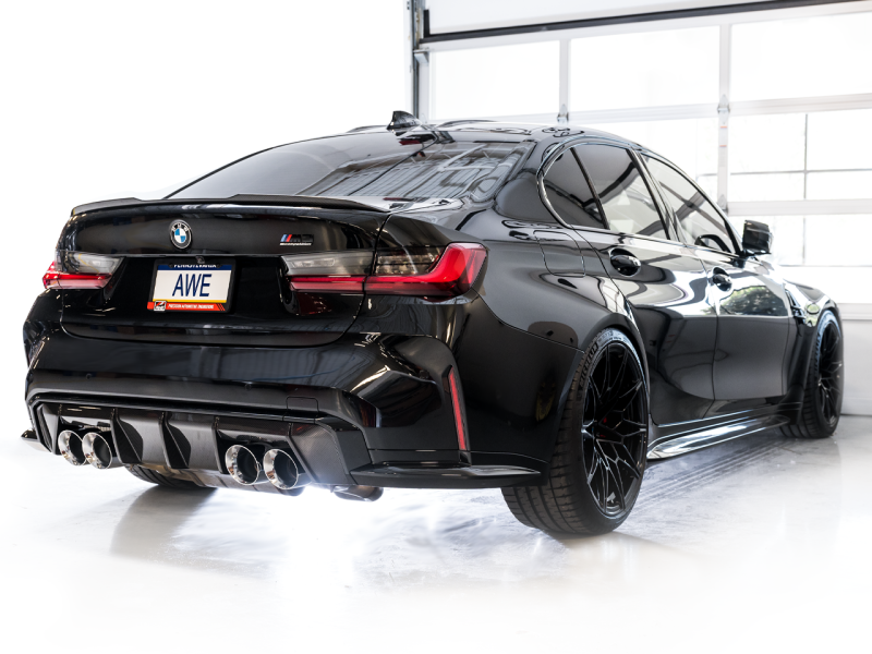 AWE SwitchPath Catback Exhaust for BMW G8X M3/M4 - Chrome Silver Tips AWE Tuning