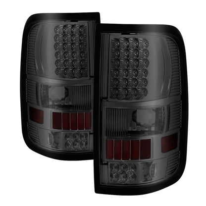 Xtune Ford F150 Styleside 04-08 (Not Fit Heritage & SVT) LED Tail Lights Smoke ALT-ON-FF15004-LED-SM SPYDER