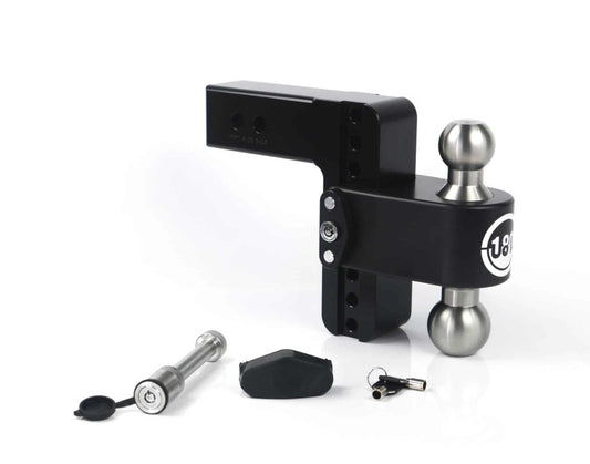 Weigh Safe 180 Hitch 6in Drop Hitch & 2.5in Shank (10K/18.5K GTWR) w/WS05 - Black Cerakote Weigh Safe