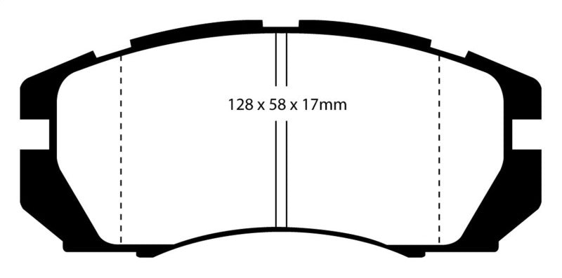 EBC YellowStuff Front Brake Pads - DP4966R EBC