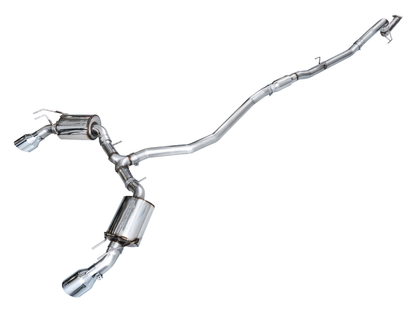 AWE Tuning 22+ Honda Civic Si/Acura Integra Touring Edition Catback Exhaust - Dual Chrome Silver Tip AWE Tuning