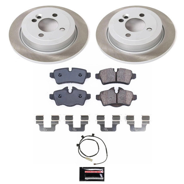 Power Stop 11-15 Mini Cooper Front and Rear Semi-Coated Rotor Kit