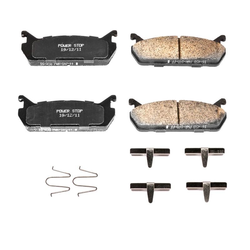 Power Stop 91-96 Ford Escort Rear Z17 Evolution Ceramic Brake Pads w/Hardware PowerStop