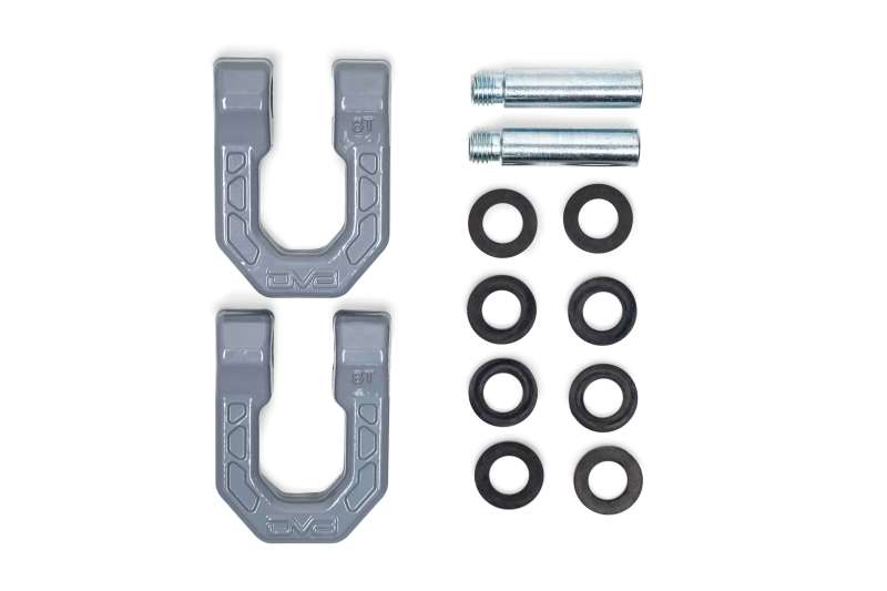 DV8 Offroad Elite Series D-Ring Shackles - Pair (Gray) DV8 Offroad