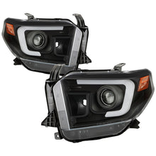 Load image into Gallery viewer, Spyder 14-17 Toyota Tundra(SR/SR5) Light Bar Projector Headlights - LED - Black PRO-YD-TTU14AP-BK